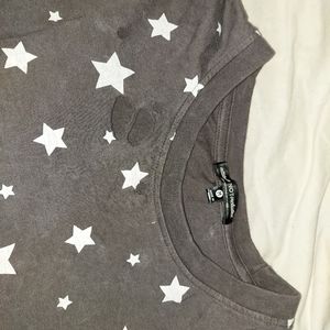 Grey Star cropped shirt